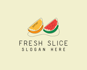 Citrus Watermelon Fruit  logo design