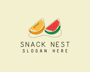 Citrus Watermelon Fruit  logo design