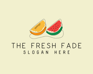 Citrus Watermelon Fruit  logo design