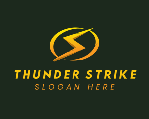 Electric Thunder Lightning logo design