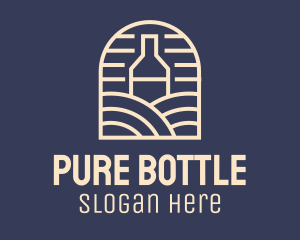 Wine Bottle Vineyard logo