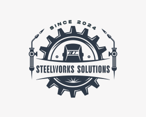 Industrial Metalworks Welder logo design