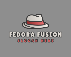 Formal Fashion Fedora Hat logo design