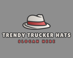 Formal Fashion Fedora Hat logo design