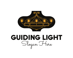 Victorian Chandelier Furniture logo design