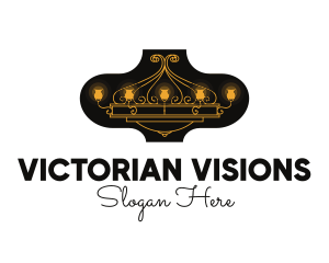 Victorian Chandelier Furniture logo design