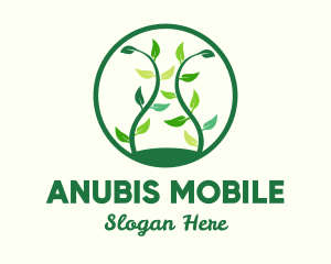 Green Organic Tree logo design