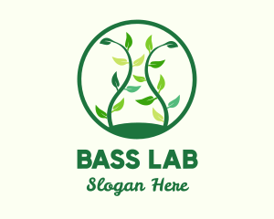 Green Organic Tree logo design