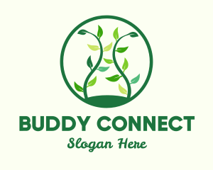 Green Organic Tree logo design