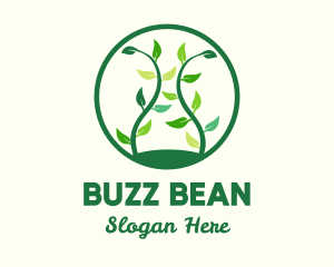 Green Organic Tree logo design