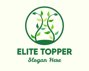 Green Organic Tree logo design