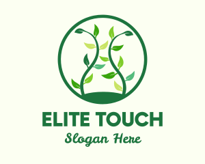 Green Organic Tree logo design