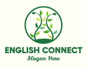 Green Organic Tree logo design