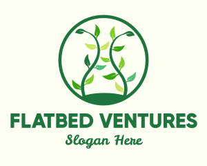 Green Organic Tree logo design