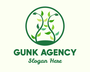 Green Organic Tree logo design