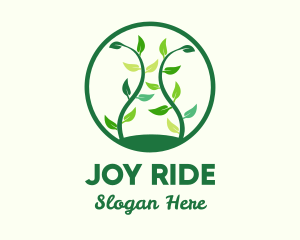 Green Organic Tree logo design