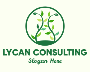 Green Organic Tree logo design