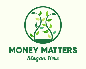 Green Organic Tree logo design