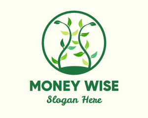 Green Organic Tree logo design