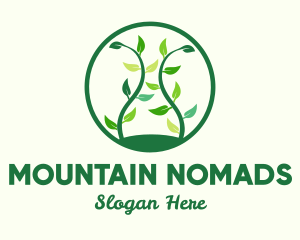 Green Organic Tree logo design