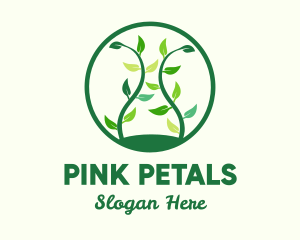 Green Organic Tree logo design