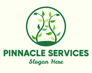 Green Organic Tree logo