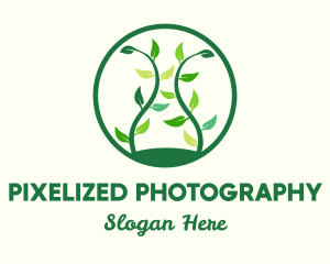 Green Organic Tree logo design