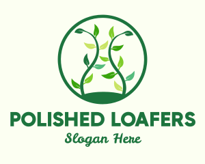 Green Organic Tree logo design