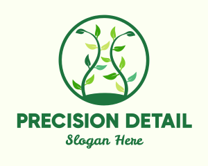 Green Organic Tree logo design