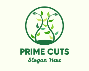 Green Organic Tree logo design