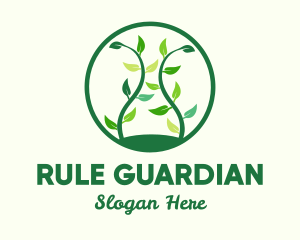 Green Organic Tree logo design