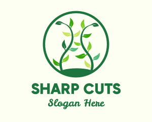 Green Organic Tree logo design