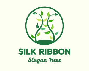 Green Organic Tree logo design