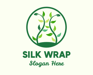 Green Organic Tree logo design