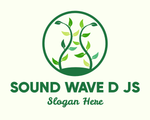 Green Organic Tree logo design