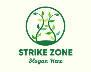 Green Organic Tree logo design