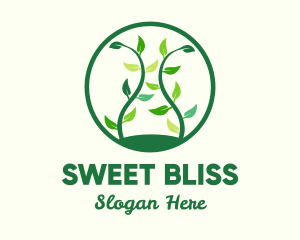 Green Organic Tree logo design