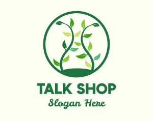 Green Organic Tree logo design