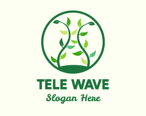 Green Organic Tree logo design