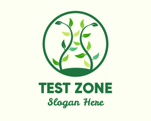 Green Organic Tree logo design