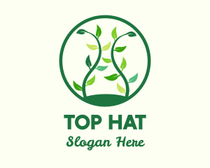 Green Organic Tree logo design