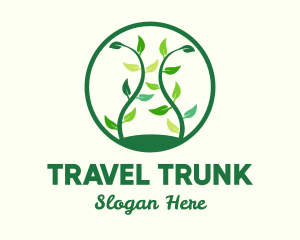 Green Organic Tree logo design