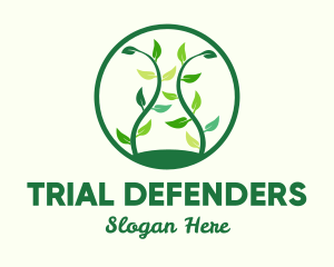 Green Organic Tree logo design