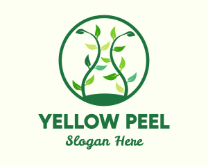 Green Organic Tree logo design