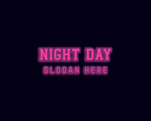 Night Club Neon Sign logo design