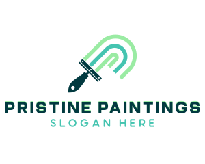 Paint Brush Renovation logo design