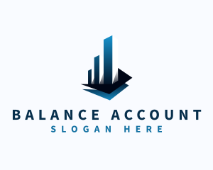 Accounting Financial Graph  logo design