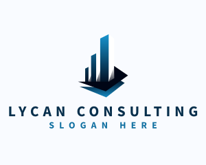 Accounting Financial Graph  logo design