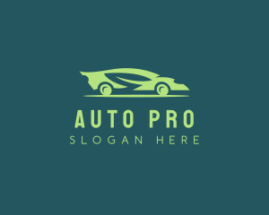 Green Eco Car Automotive logo design