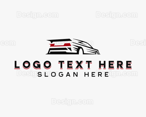 Fast Racing Car Logo